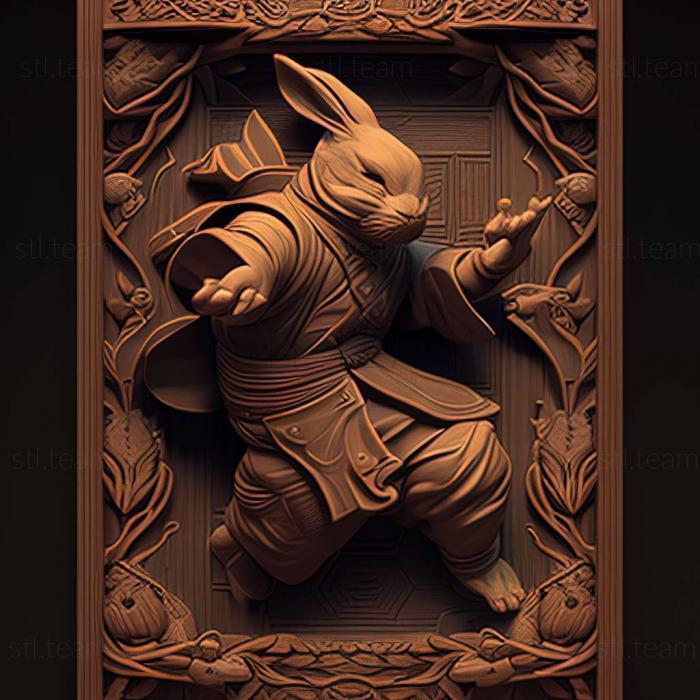 3D model Kung Fu Rabbit game (STL)